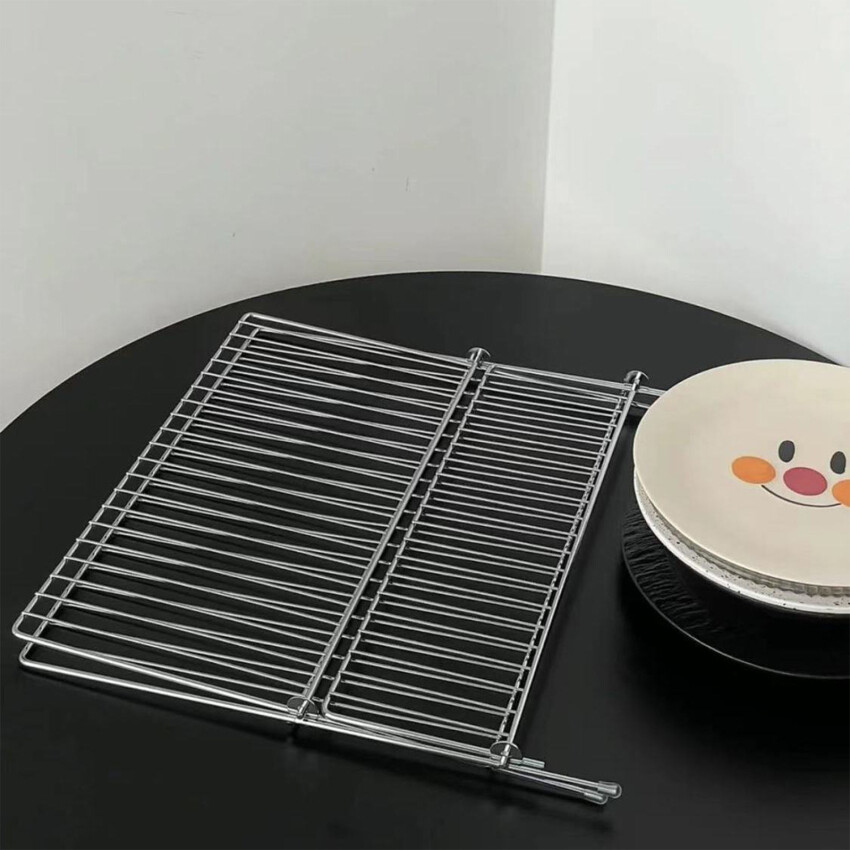 Large Dish Drying Rack M ulti-functional Foldable Cup Drainer 2-Tier Strainer Holder Tray Stainless Steel Kitchen Accessories