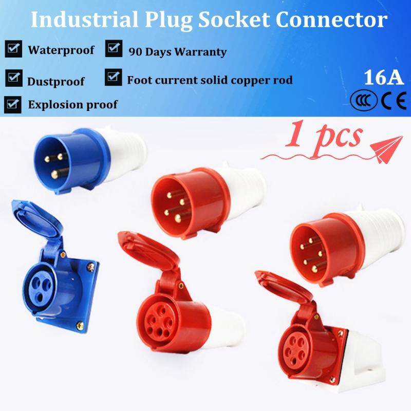 1pcs 16A Waterproof Industrial Plug or Socket Connector Threephase