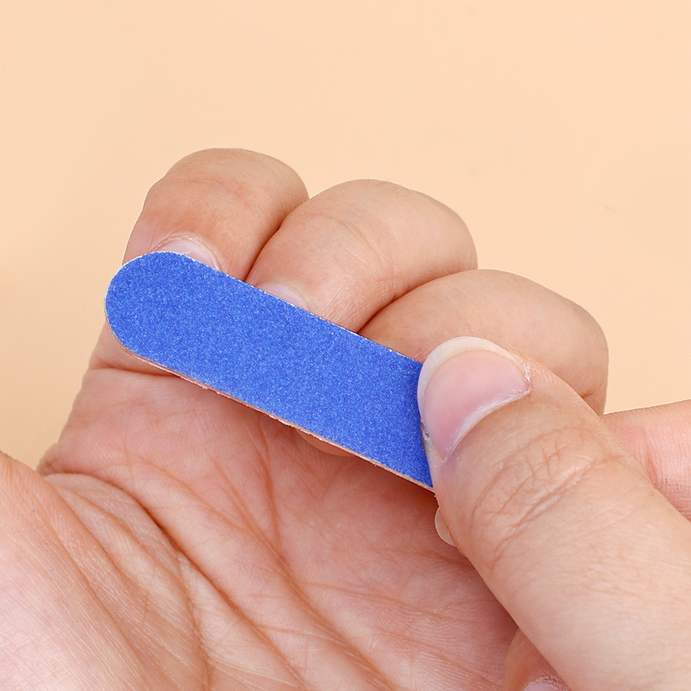 5pcs Mini Double Sided Nail File Manicure Pedicure Equipment Accessories Disposable Nail Buffer Strips