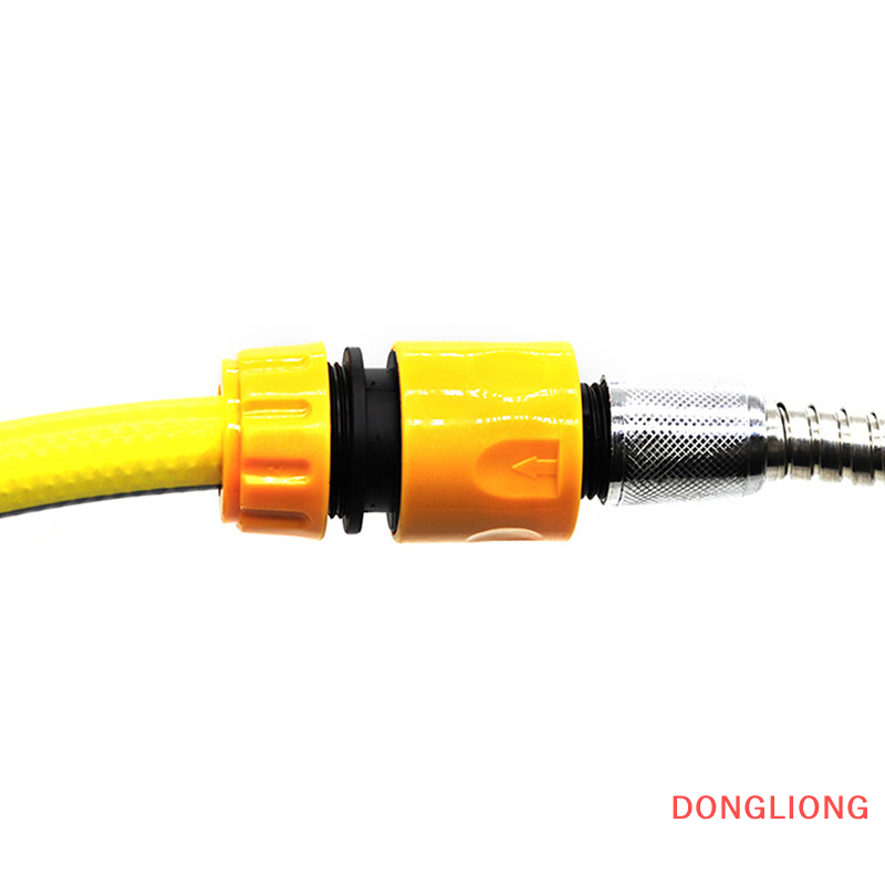 DONGLIONG 2PC 1/2" BSP Threaded Tap Adaptor Garden Water Hose Quick Pipe Connector Fitting