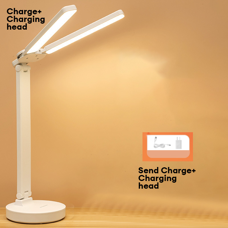 SADA Table lamp eye protection learning LED rechargeable plug-in student dormitory reading lamp children's eyesight protection bedroom bedside lamp