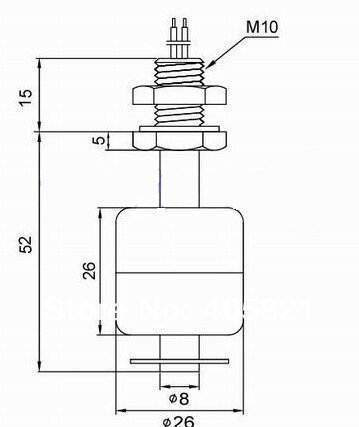 Phao cảm biến mực nước và chất lỏng khác PP 52Mm-INTL