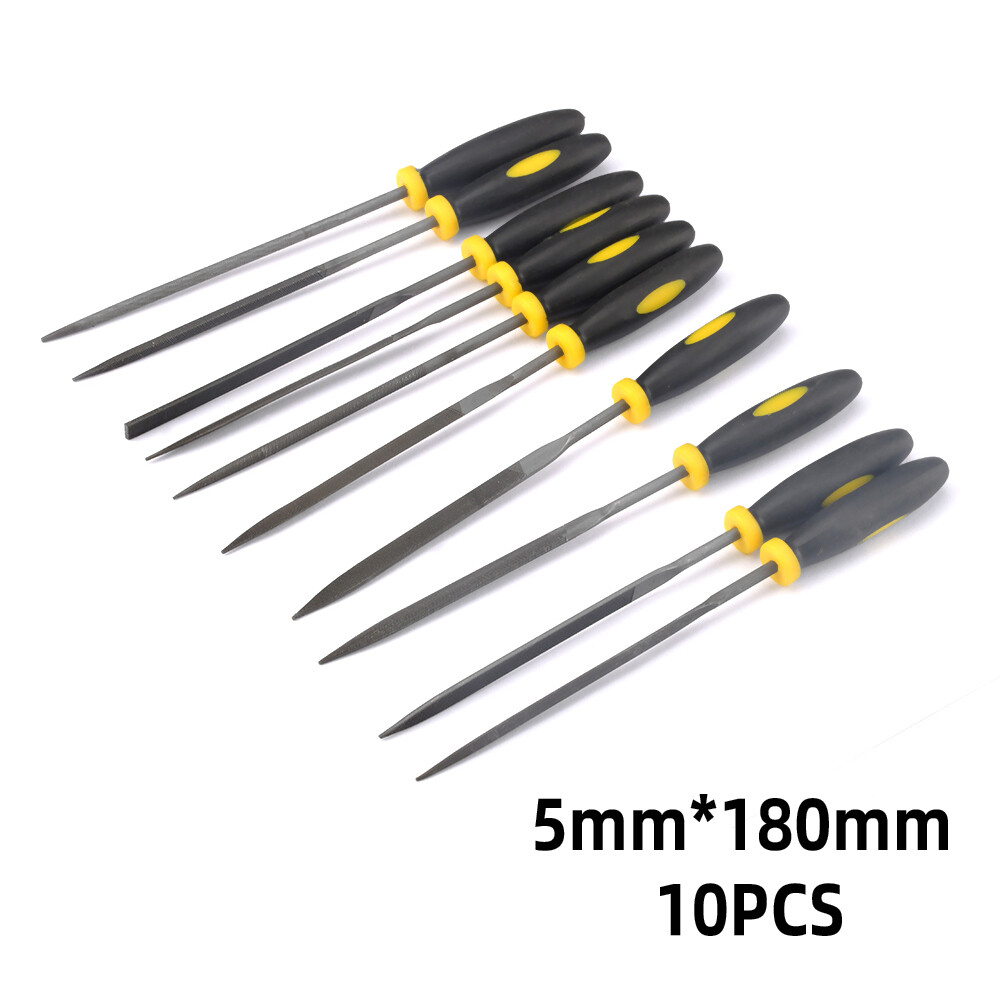 Diymore 140mm/160mm/180mm Mini Metal Rasp Needle Files Set Wood Carving Tools for Steel Rasp Needle Filing Woodworking Hand File Tool