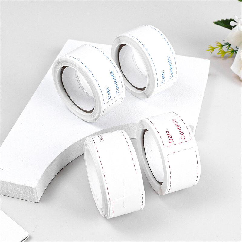 125Pcs/roll Food Storage Date Labels Kitchen Blank Handwritten Classification Labels Stickers Tearable Adhesive Tape Sticker