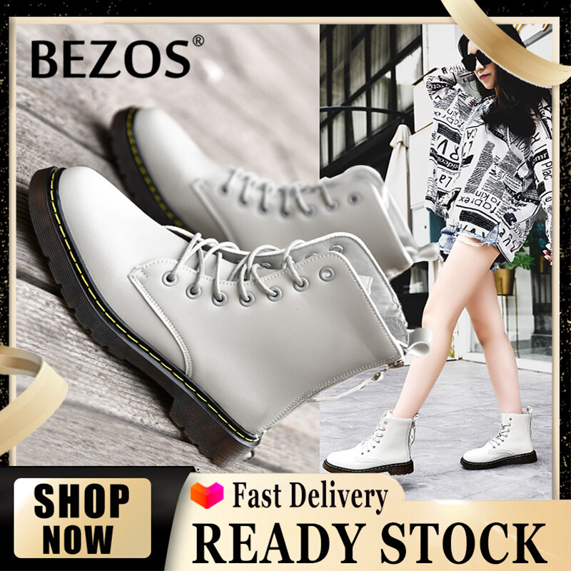 women's casual lace up martin boots