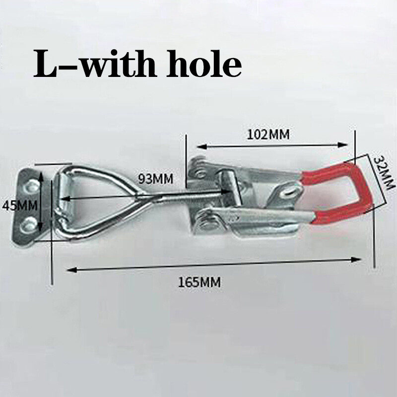 HUAKUN 1PC Catch Lock Portable Cabinet Boxes Adjustable Lever Handle Clamp Toggle Latch Hasp