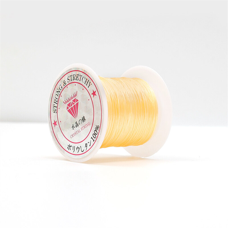 10m/Roll 1MM Fashion Multicolor Strong Elastic Crystal Line DIY Beading Elastic Cord for Bracelets Stretch Thread Jewelry Making Handmade Jewelry Accessories
