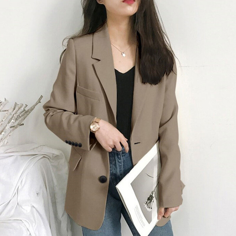 IELGY Áo Khoác Vest Nhỏ Phong Cách Anh Cho Nữ