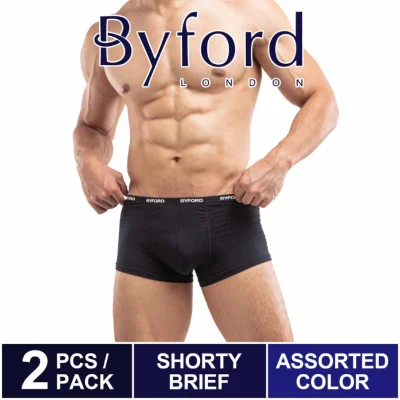 Byford Underwear Shorty Brief (2 Pieces) Assorted Colours - BUB551S