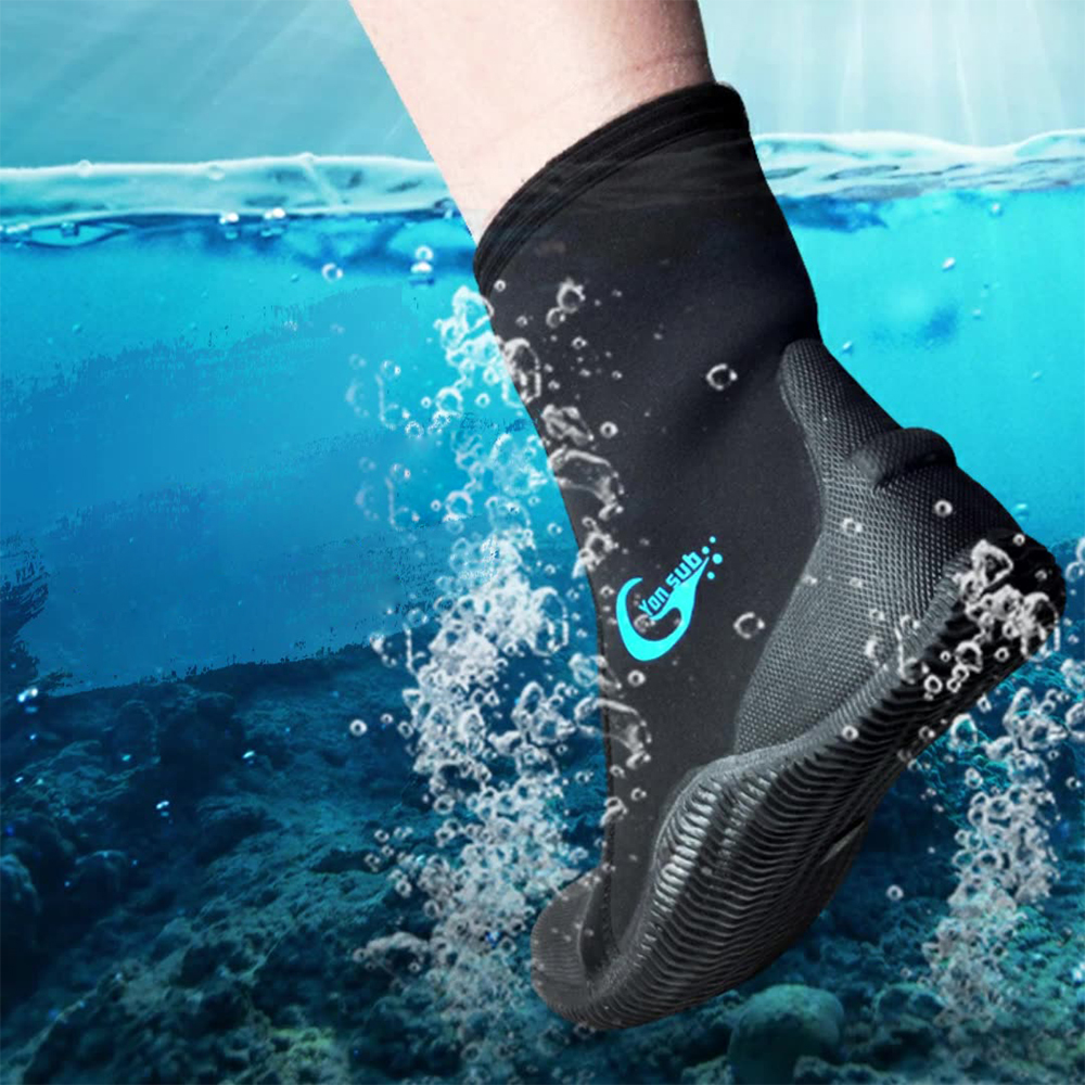 5mm Neoprene Scuba Boots Anti-Slip Adult Diving Boots for Snorkeling ...