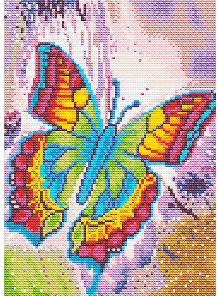 DIY 5D Diamond Painting Kits Glow in The Dark Crystal Bead Butterfly 11.8x15.7in