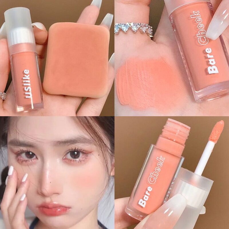 Uslike 3 Color Liquid Blush Nude Rouge Trimming Blush Natural Cheek