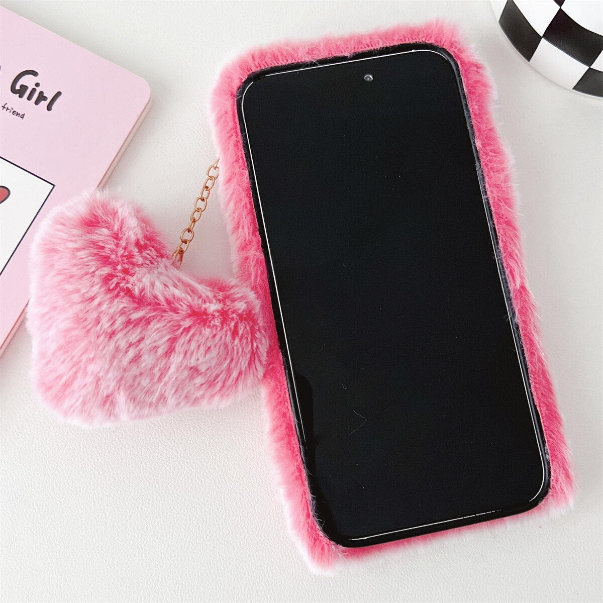 Faux Fur Fur Case For Iphone Xr Faux Fur Bunny Fluffy Phone Case
