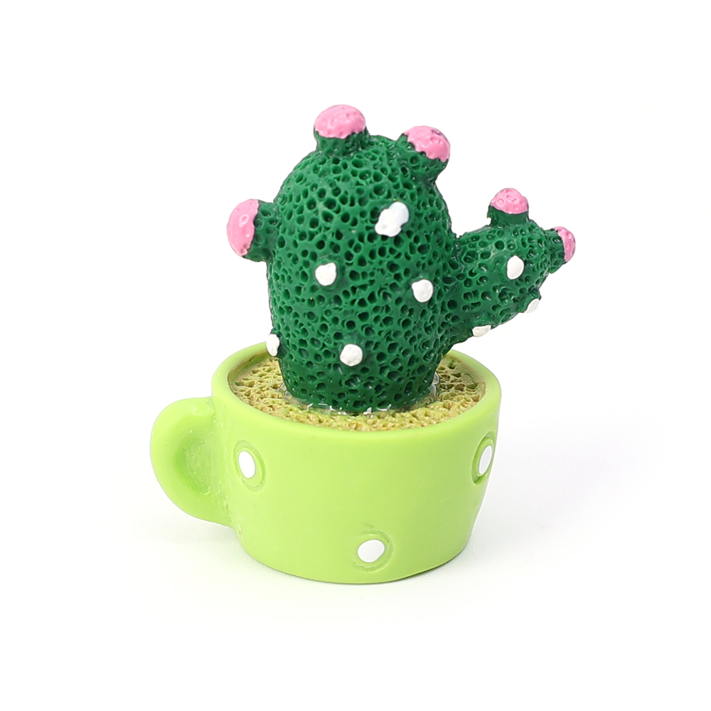 Car Dashboard Cactus Ornament Small Resin Plant Ornaments Decoration Car Home Office Cute Cactus Decor Accessories