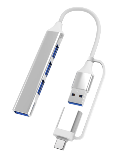 KEBETEME USB C HUB 3.0 3.1 Type C 4 Port Multi Splitter USB 3.0 OTG Adapter For PC Computer Laptop Smart Phone