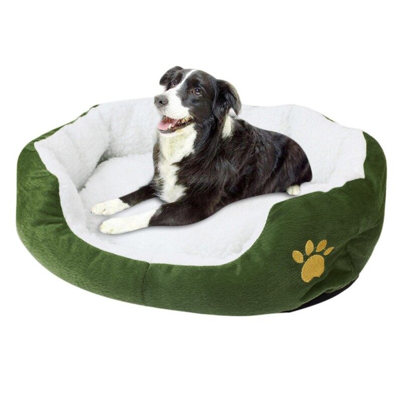Họa Tiết Cún Cưng Puppy Cat Lông Cừu Nhà Giường Ấm Áp Ấm Cúng Vải Nhung Lông Mat Pad GW