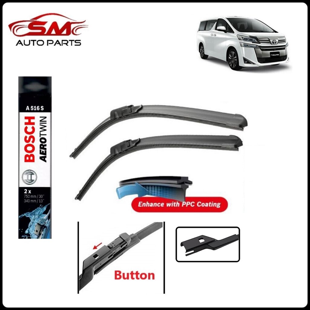 Bosch Aero Twin Wiper Set 30" / 13" Toyota Alphard Vellfire AGH30