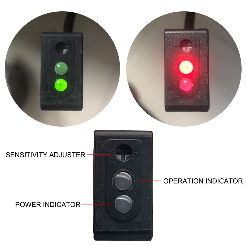 Cloweit Square Laser Sensor 35Cm Adjustable NPN PNP Mirror Lens Diffuse Optical Infrared Photo Cell Proximity Switches E3Z-LAS