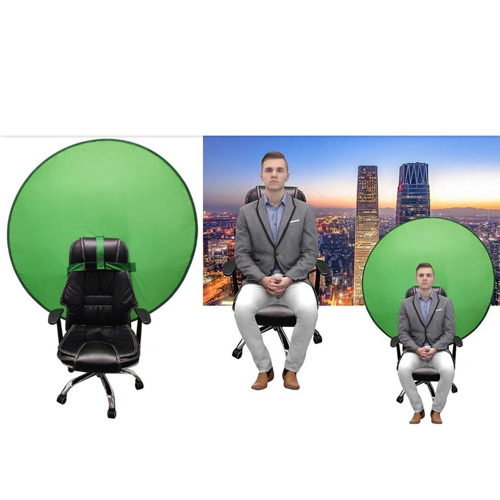 ELEC 142cm Screen Backdrop Green Round Foldable Reflector Photography Background
