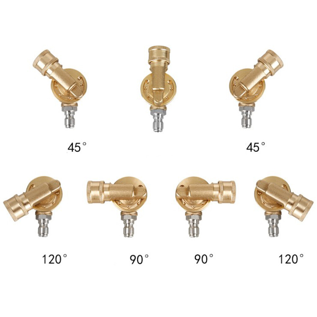 Blesiya 5000psi Quick Connecting Pivoting Coupler For Pressure Washers Nozzles