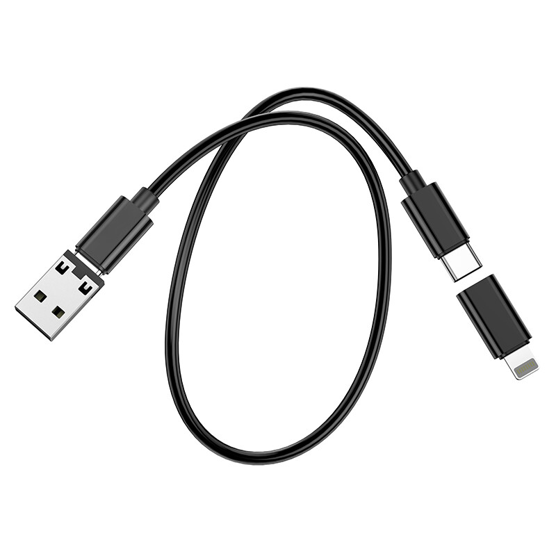 HOCO Charging Set 3A Type C to Type-C Fast charge Cable with Micro to Type-c / Lightning to Type-c / USB to Type-c adapter and Mobile phone Card pin Contain on holder box for Android / iOS Laptop