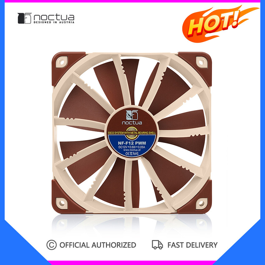 Noctua NF-F12 Computer Case fan 120mm PWM Damping Quiet Radiator For Desktop case CPU air coolers cooling