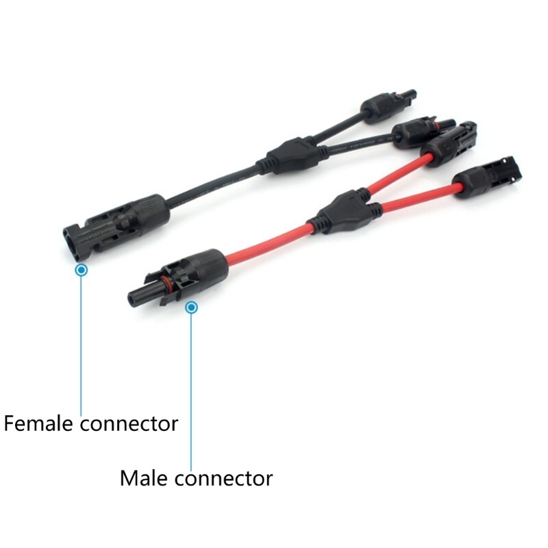 2 Chiếc Đầu Nối Song Song Nhánh Chữ Y Đầu Nối Điện Năng Lượng Mặt Trời 30A 1000V Đầu Nối Dây Cáp Tấm Năng Lượng Mặt Trời Quang Điện