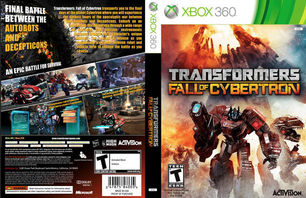 Xbox 360 - Transformers: Fall of Cybertron - waz