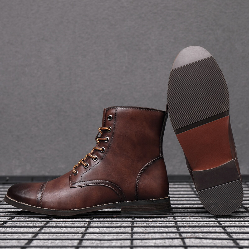 warm leather boots mens