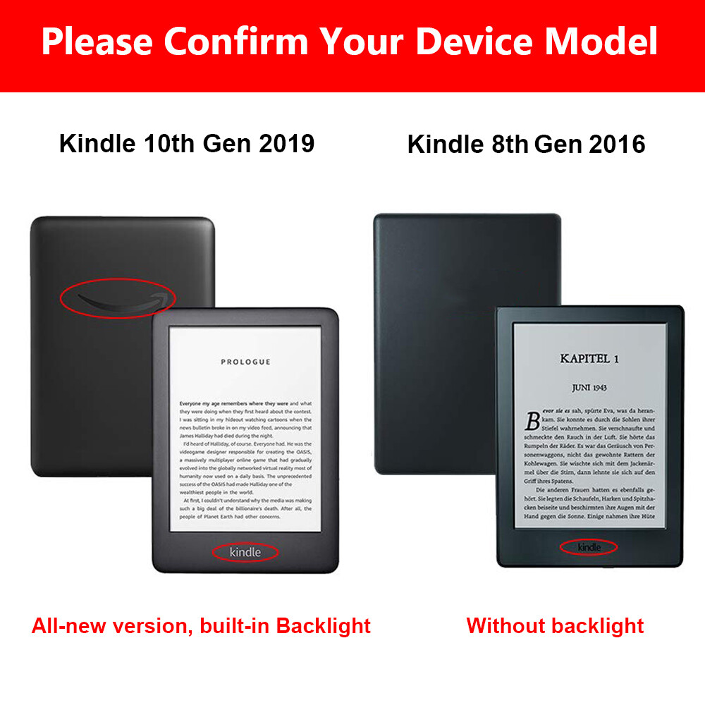 Bao Da PU Thông Minh Siêu Mỏng Vỏ Bảo Vệ Đầu Đọc Sách Điện Tử 6 "Cho Amazon Kindle 8/10 Gen Paperwhite 1/2/3/4