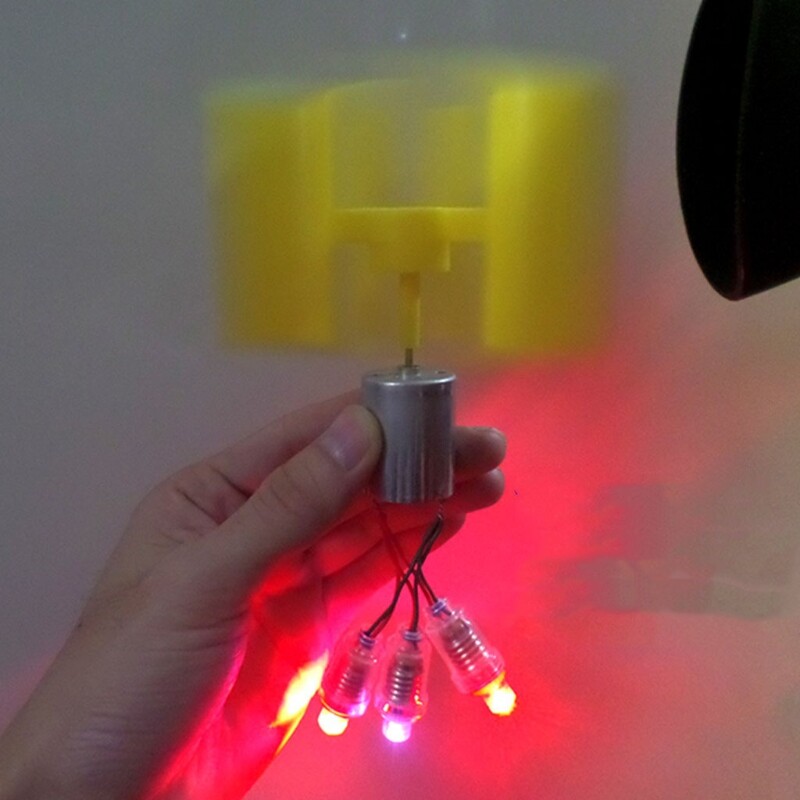 Mini Wind Vertical Turbine Generator Model for Teaching Physical Power Generation Principle for DIY Science Education