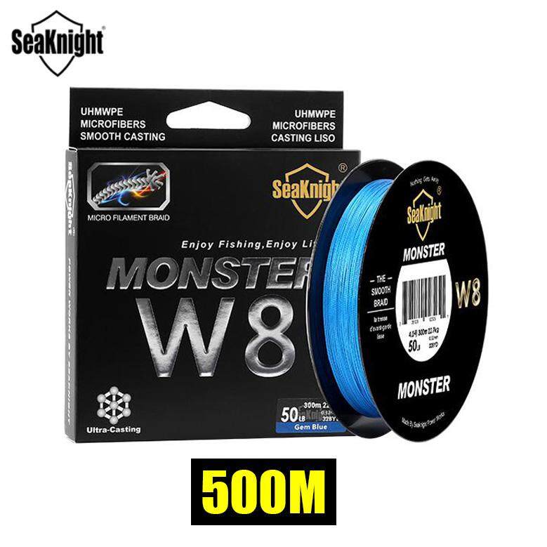 SeaKnight 500M MONSTER W8 Braided Fishing Line 8 Strands Japan PE Fishing Line Multifilament Braided Line 20 30 40 50 80 100LB