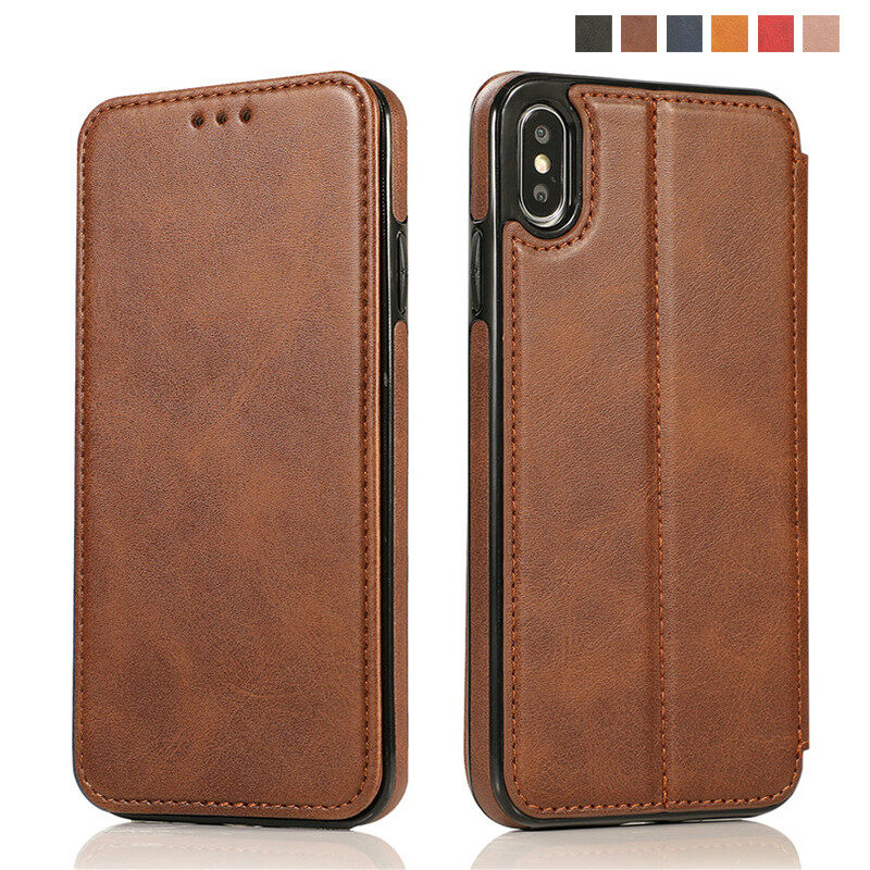 Luxury Leather magnetic Phone case For iPhone 11 Pro Max Xs Max XR X Wallet Card Case For iPhone 6 6S 7 8 Plus SE 2020 double sides full protect phone cover