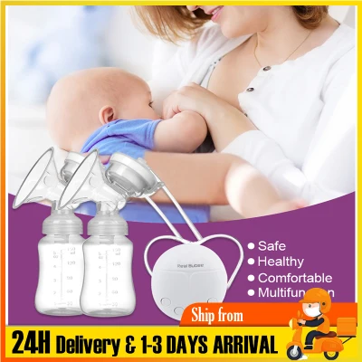 Bilateral Electric Breast Pump For Pregnant And Puerpera Large Suction Automatic Massage Postpartum Milking Galactagogue
