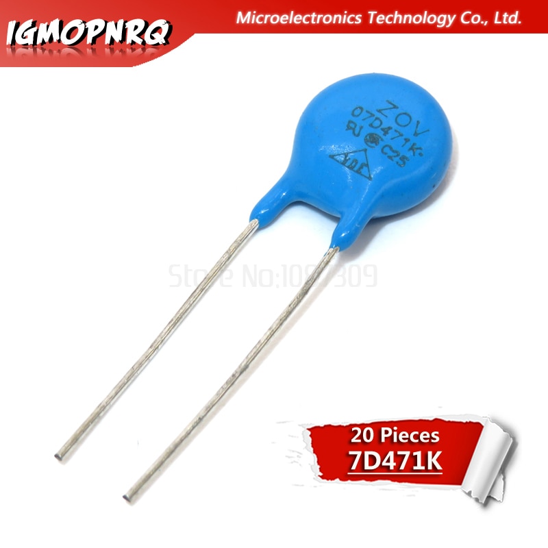 Metalloxid Varistor 50 Stück 50 Stück Metalloxid-Varistoren 07D-Serie – 39V–820V, MOV, Spannungsabhängige Widerstände Für Elektronik-Bastler
