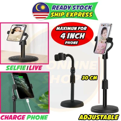 Adjustable Phone stand table Handphone stand holder All smartphone holder Live mobile phone desktop stand Letak telefon