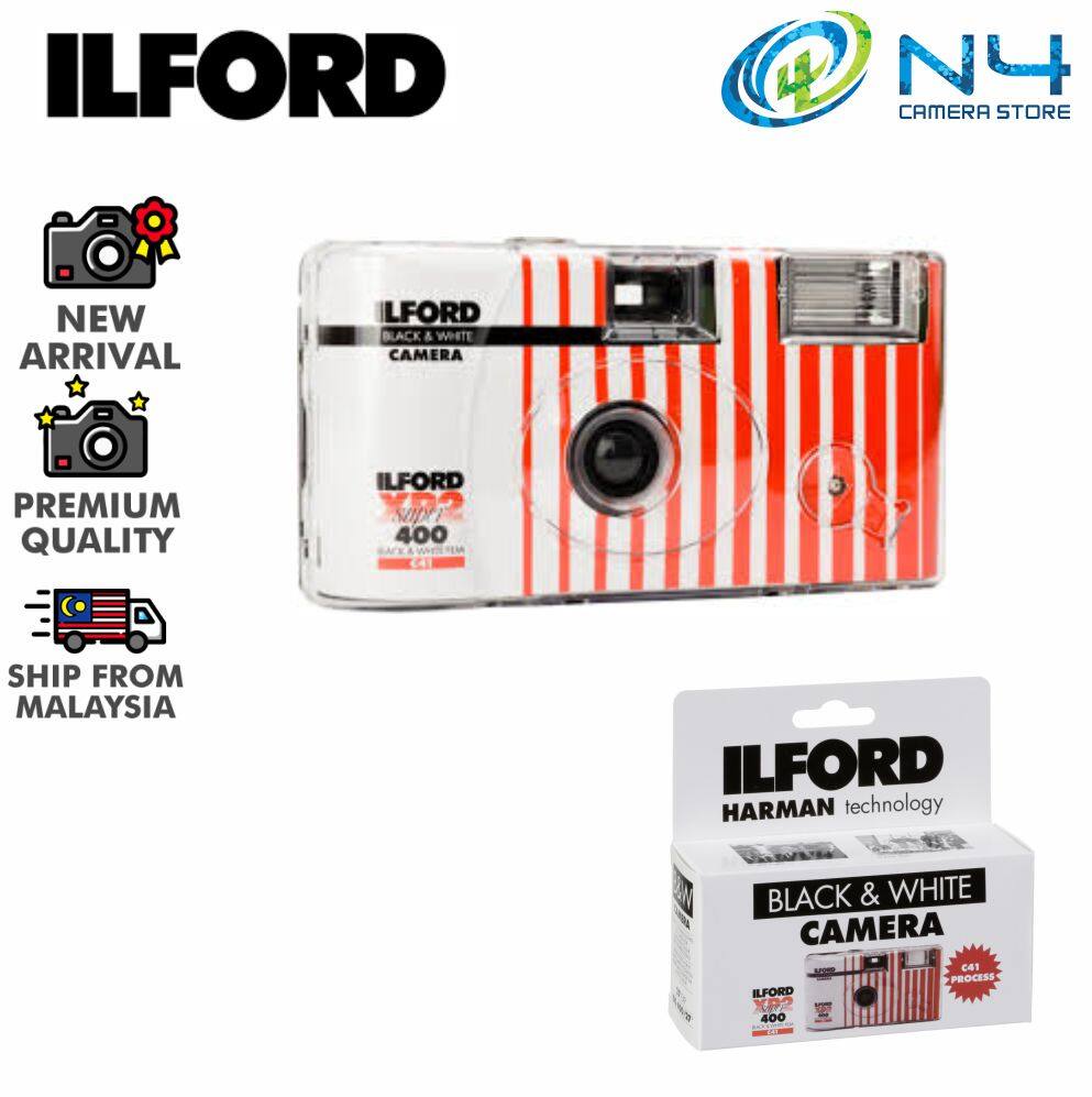 Ilford XP2 Super Single Use Camera with 27 Exposures Disposable 35mm