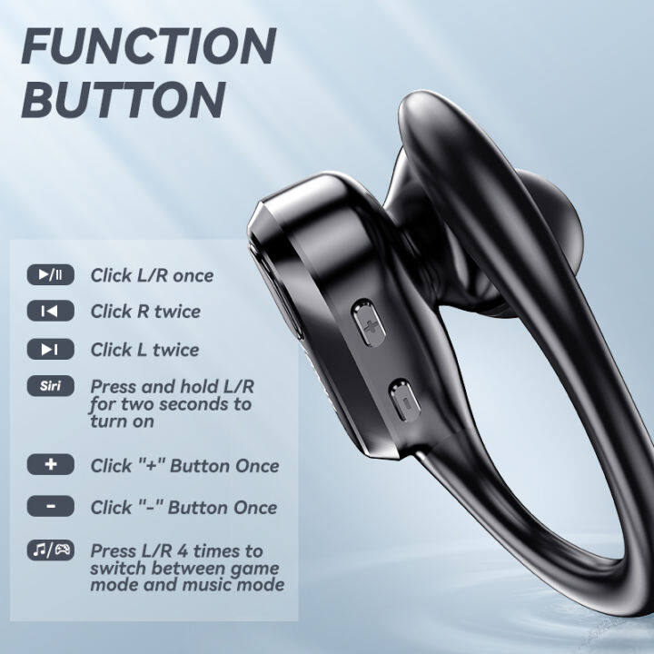Lenovo T50 TWS Tai nghe bluetooth 5.3 Tai nghe không dây thể thao không thấm nước âm thanh nổi HIFI Giảm tiếng ồn Tai nghe nhét tai earbuds có micrô