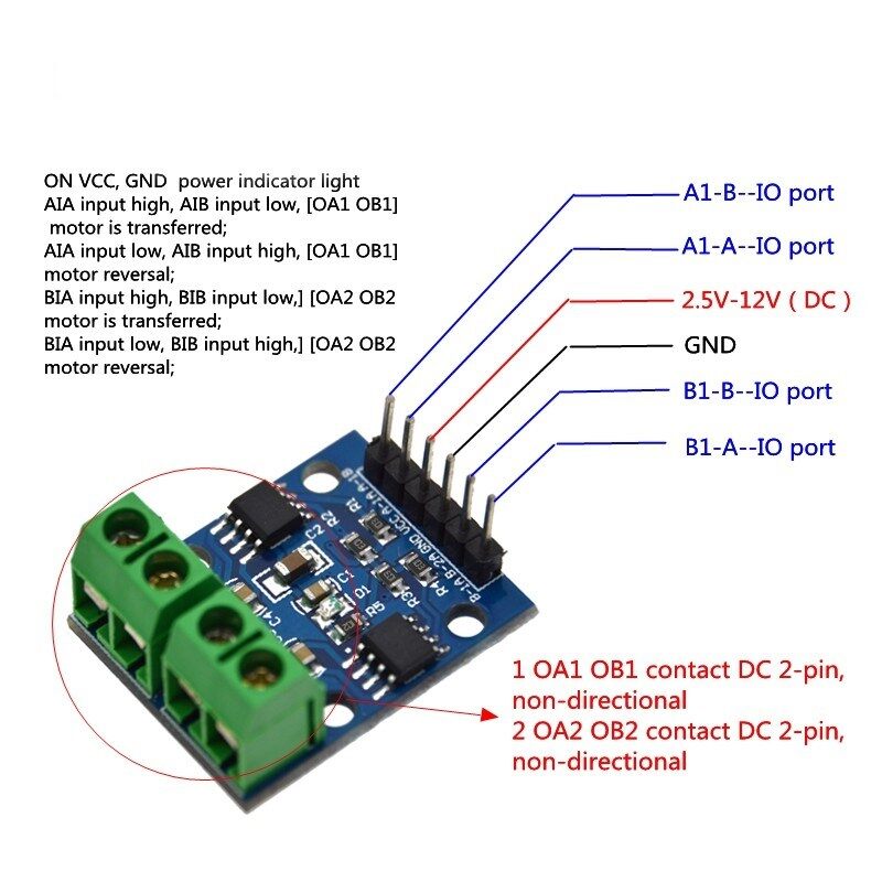 1PCS H-bridge Dual L9110S DC Stepper Motor Driver Controller Board