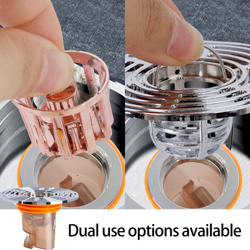 Bathroom Floor Drain Core Removable One-way Drain Valve Universal Sewer Anti-odor Filter Plug