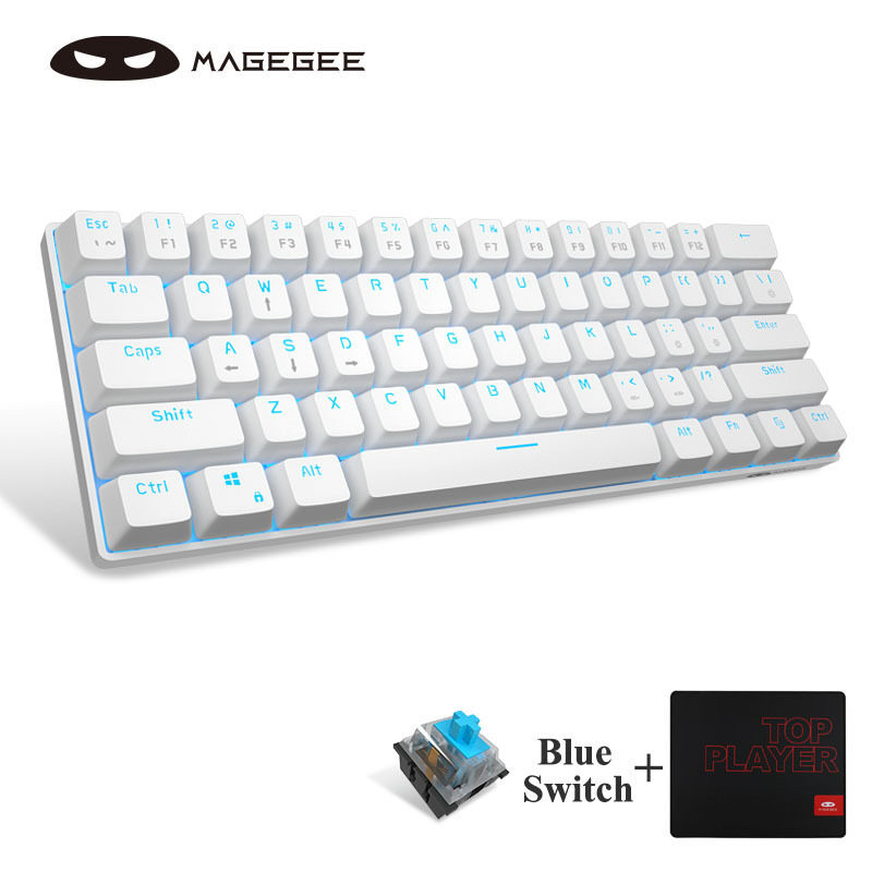 MageGee MKMini 60 Mechanical Keyboard Wired, LED Backlit Compact