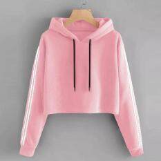 Áo Hoodie Cho Nữ, Áo Nỉ Nữ Dài Tay Có Dây Rút Thắt Dây Màu Trơn Thời Trang Áo Hoodie