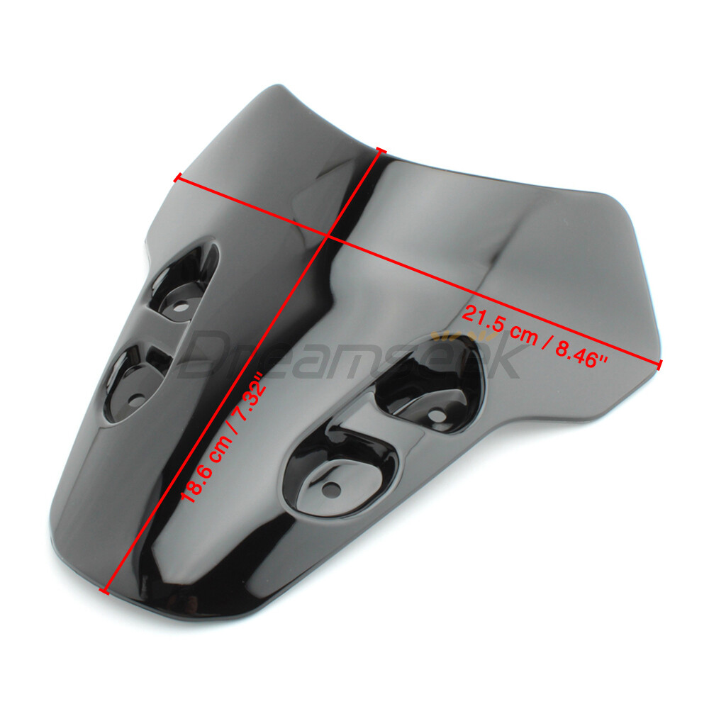 Motorcycle Windscreen for Yamaha MT-07 MT07 MT 07 2021 2022 Windshield Wind Deflector Windscreen Protector ABS Plastic Black