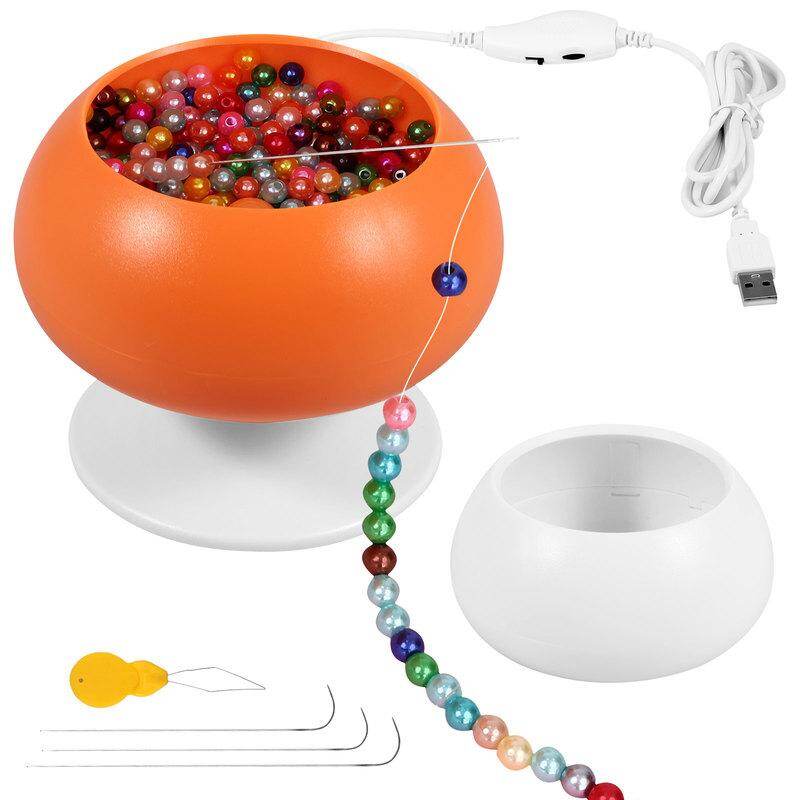 USB beading Bát spinner tốc độ có thể điều chỉnh Spin Bead loader điện Bead Spinner USB beading Bát Spinner Kit tốc độ có thể điều chỉnh Spin hạt loader với 3 mắt lớn kim Bát cho làm đồ trang sức tự động hạt Spinner