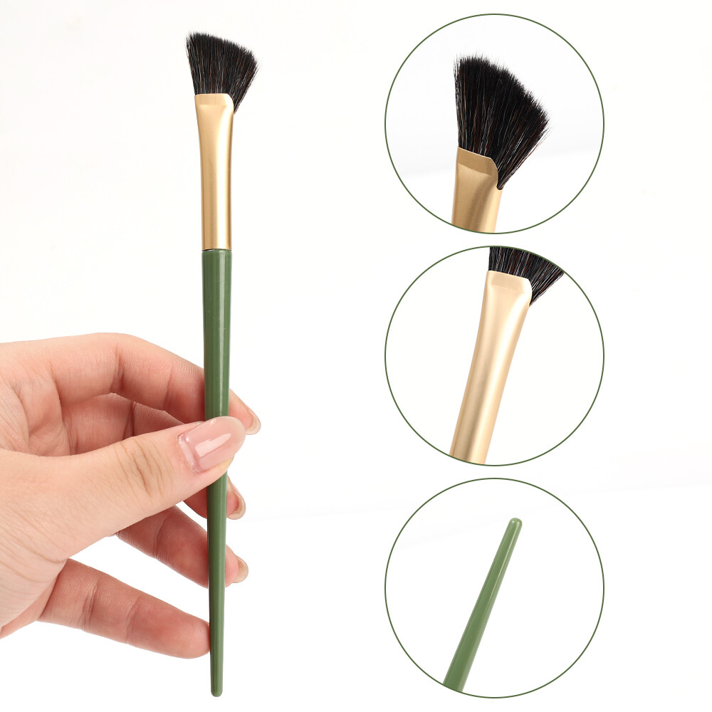 Cọ Trang Điểm Bóng Mũi Cầm Tay Cọ Tạo Khối Nửa Cạnh Góc Cạnh Mềm Dụng Cụ Trang Điểm Phấn Mắt Mũi