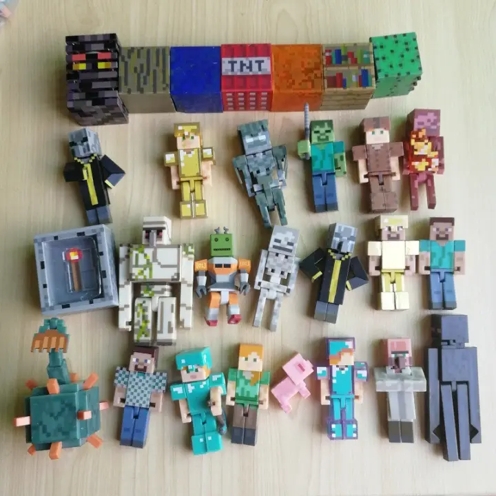 5 Pieces Minecraft Action Figure Toy 