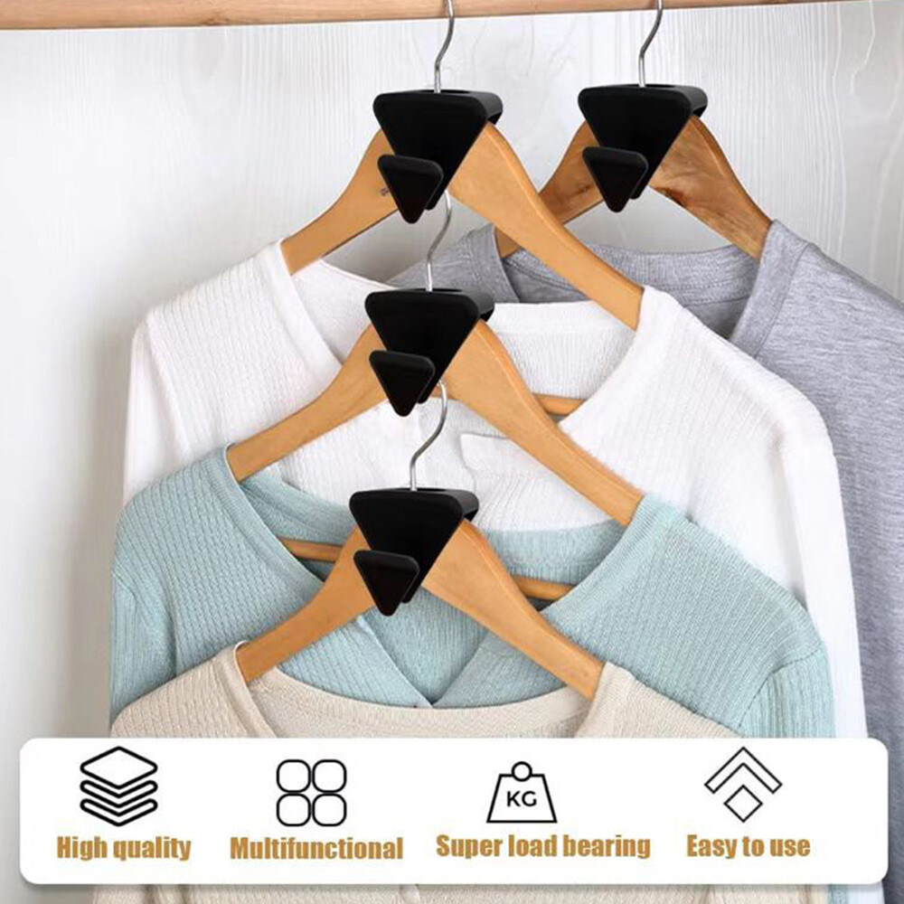 Wardrobe Clothes Hanger Connector Hooks Triangles Closet Extender Hangers Multifunction Cascading Space Saving Coat Hook