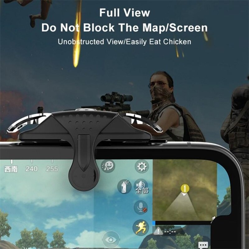 BlueWow X10 L1R1 Gaming Trigger Controller Metal PUBG Mobile Controller Mobile Game Auxiliary Artifact