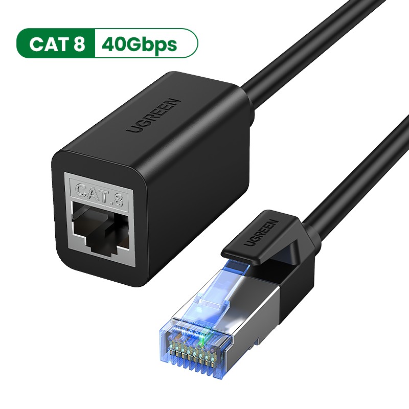 UGREEN Ethernet Extender Cable Cat 8 Extension Network Cable 40Gbps ...