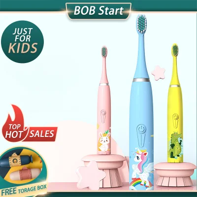 【BOB】Electric toothbrush adult children timer brush USB rechargeable electric battery operated toothbrush toothbrush with 3pc replacement brush head IPX7 waterproof automatic toothbrush fur electric toothbrush for kid toddler for adult YS003